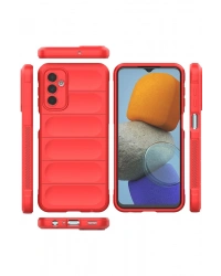 Newface Samsung Galaxy M23 Kılıf Optimum Silikon - Kırmızı