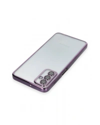 Newface Samsung Galaxy M23 Kılıf Razer Lensli Silikon - Mor