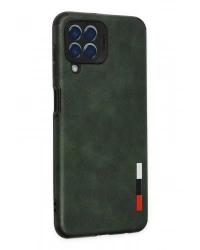 Newface Samsung Galaxy M33 Kılıf Loop Deri Silikon - Yeşil