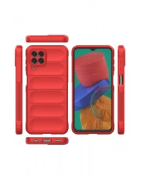 Newface Samsung Galaxy M33 Kılıf Optimum Silikon - Kırmızı