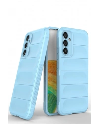 Newface Samsung Galaxy M34 5G Kılıf Optimum Silikon - Sky Blue