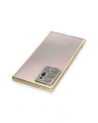 Newface Samsung Galaxy Note 20 Ultra Kılıf Razer Lensli Silikon - Gold