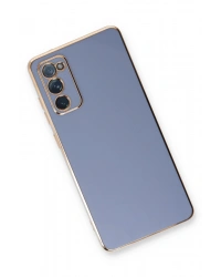 Newface Samsung Galaxy S20 FE Kılıf Volet Silikon - Mavi