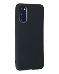 Newface Samsung Galaxy S20 Kılıf Nano içi Kadife Silikon - Lacivert