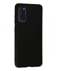 Newface Samsung Galaxy S20 Kılıf Nano içi Kadife Silikon - Siyah