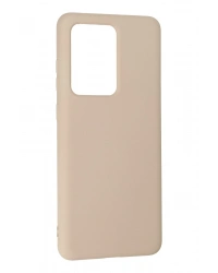 Newface Samsung Galaxy S20 Ultra Kılıf Nano içi Kadife Silikon - Pudra