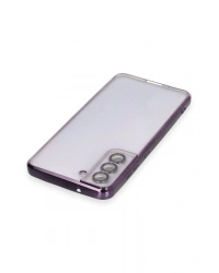 Newface Samsung Galaxy S21 FE Kılıf Razer Lensli Silikon - Mor