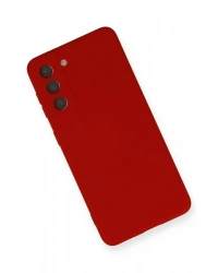 Newface Samsung Galaxy S21 Kılıf Nano içi Kadife Silikon - Kırmızı
