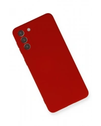 Newface Samsung Galaxy S21 Plus Kılıf Nano içi Kadife Silikon - Kırmızı