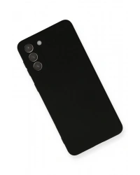 Newface Samsung Galaxy S21 Plus Kılıf Nano içi Kadife Silikon - Siyah