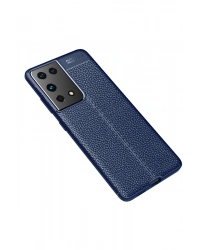 Newface Samsung Galaxy S21 Ultra Kılıf Auto Focus Kapak - Lacivert