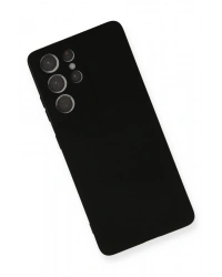 Newface Samsung Galaxy S21 Ultra Kılıf Nano içi Kadife Silikon - Siyah