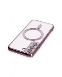 Newface Samsung Galaxy S22 Kılıf Kross Magneticsafe Kapak - Mor