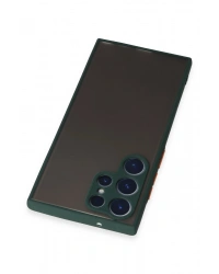 Newface Samsung Galaxy S22 Ultra Kılıf Montreal Silikon Kapak - Yeşil