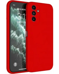 Newface Samsung Galaxy S23 FE Kılıf First Silikon - Kırmızı