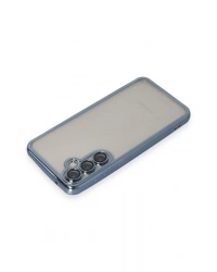 Newface Samsung Galaxy S23 FE Kılıf Razer Lensli Silikon - Açık Mavi