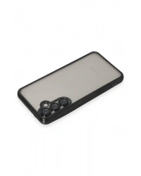 Newface Samsung Galaxy S23 FE Kılıf Razer Lensli Silikon - Siyah