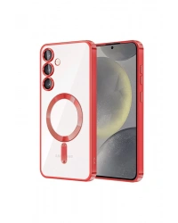 Newface Samsung Galaxy S23 Plus Kılıf Kross Magneticsafe Kapak - Kırmızı