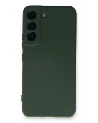 Newface Samsung Galaxy S23 Plus Kılıf Nano içi Kadife Silikon - Koyu Yeşil