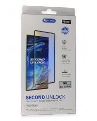 Newface Samsung Galaxy S23 Ultra Durable Full Glue Curved Hayalet Cam