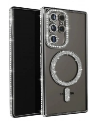 Newface Samsung Galaxy S23 Ultra Joke Simli Magneticsafe Kılıf - Siyah