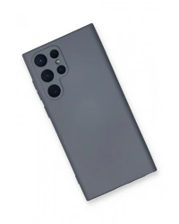 Newface Samsung Galaxy S23 Ultra Kılıf Nano içi Kadife Silikon - Gri