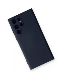 Newface Samsung Galaxy S23 Ultra Kılıf Nano içi Kadife Silikon - Lacivert