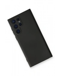 Newface Samsung Galaxy S23 Ultra Kılıf Nano içi Kadife Silikon - Siyah