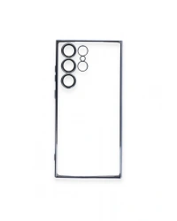 Newface Samsung Galaxy S23 Ultra Kılıf Razer Lensli Silikon - Açık Mavi