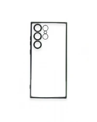 Newface Samsung Galaxy S23 Ultra Kılıf Razer Lensli Silikon - Yeşil