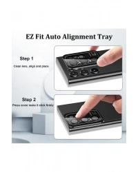 Newface Samsung Galaxy S23 Ultra Valdez Metal Kamera Lens - Kırmızı