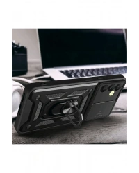 Newface Samsung Galaxy S24 FE Pars Lens Yüzüklü Silikon - Yeşil