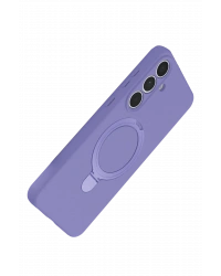 Newface Samsung Galaxy S24 FE Regal Magsafe Standlı Kapak - Lila