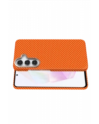 Newface Samsung Galaxy S24 FE Vega Magsafe Kapak - Turuncu