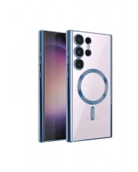 Newface Samsung Galaxy S24 Ultra Kılıf Kross Magneticsafe Kapak - Sierra Blue