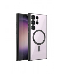 Newface Samsung Galaxy S24 Ultra Kılıf Kross Magneticsafe Kapak - Siyah