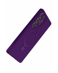 Newface Samsung Galaxy S24 Ultra Regal Magsafe Standlı Kapak - Derin Mor