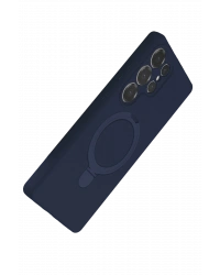 Newface Samsung Galaxy S24 Ultra Regal Magsafe Standlı Kapak - Lacivert