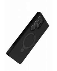 Newface Samsung Galaxy S24 Ultra Regal Magsafe Standlı Kapak - Siyah