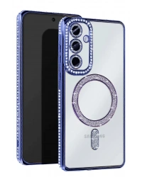 Newface Samsung Galaxy S25 Edge Joke Simli Magneticsafe Kılıf - Mavi