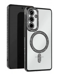 Newface Samsung Galaxy S25 Edge Joke Simli Magneticsafe Kılıf - Siyah