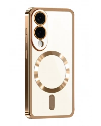 Newface Samsung Galaxy S25 Edge Kross Magneticsafe Kapak - Çöl Titanyum