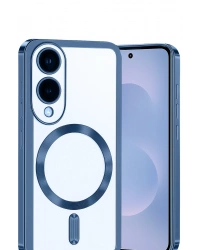 Newface Samsung Galaxy S25 Edge Kross Magneticsafe Kapak - Sierra Blue