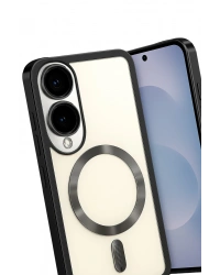 Newface Samsung Galaxy S25 Edge Kross Magneticsafe Kapak - Siyah