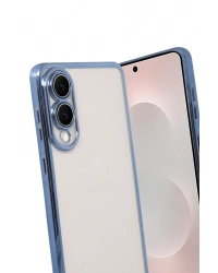 Newface Samsung Galaxy S25 Edge Razer Lensli Silikon - Açık Mavi