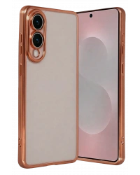 Newface Samsung Galaxy S25 Edge Razer Lensli Silikon - Çöl Titanyum