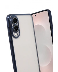 Newface Samsung Galaxy S25 Edge Razer Lensli Silikon - Lacivert