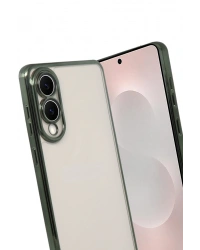 Newface Samsung Galaxy S25 Edge Razer Lensli Silikon - Yeşil