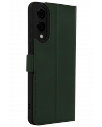 Newface Samsung Galaxy S25 Edge Trend S Plus Kapaklı Kılıf - Koyu Yeşil