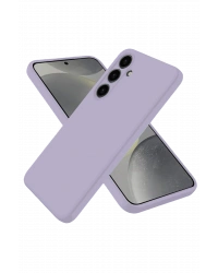 Newface Samsung Galaxy S25 Kılıf Nano içi Kadife Silikon - Lila